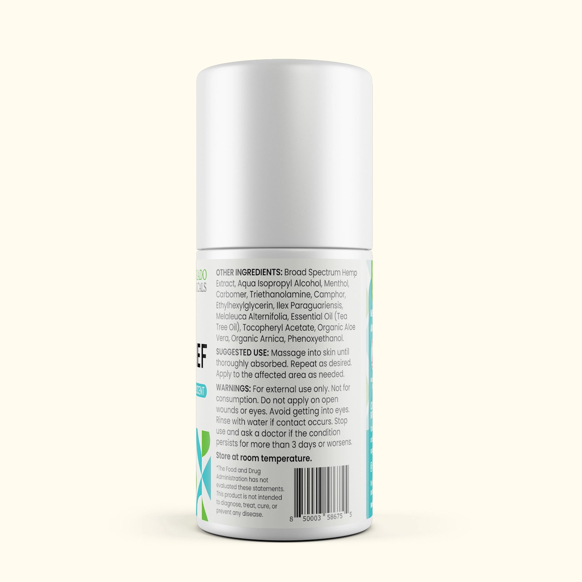1,000mg Rapid Relief CBD Roll-On (Alleviate) - Colorado Botanicals