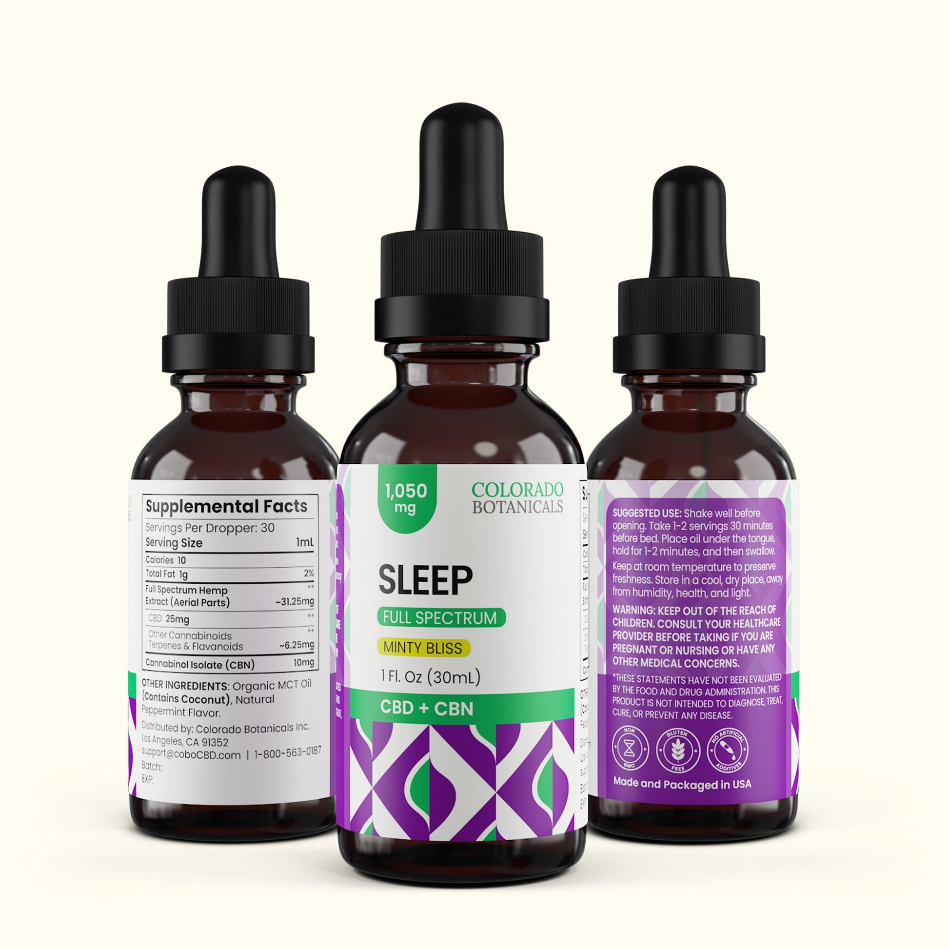 1,050mg CBD + CBN For Sleep - Colorado Botanicals