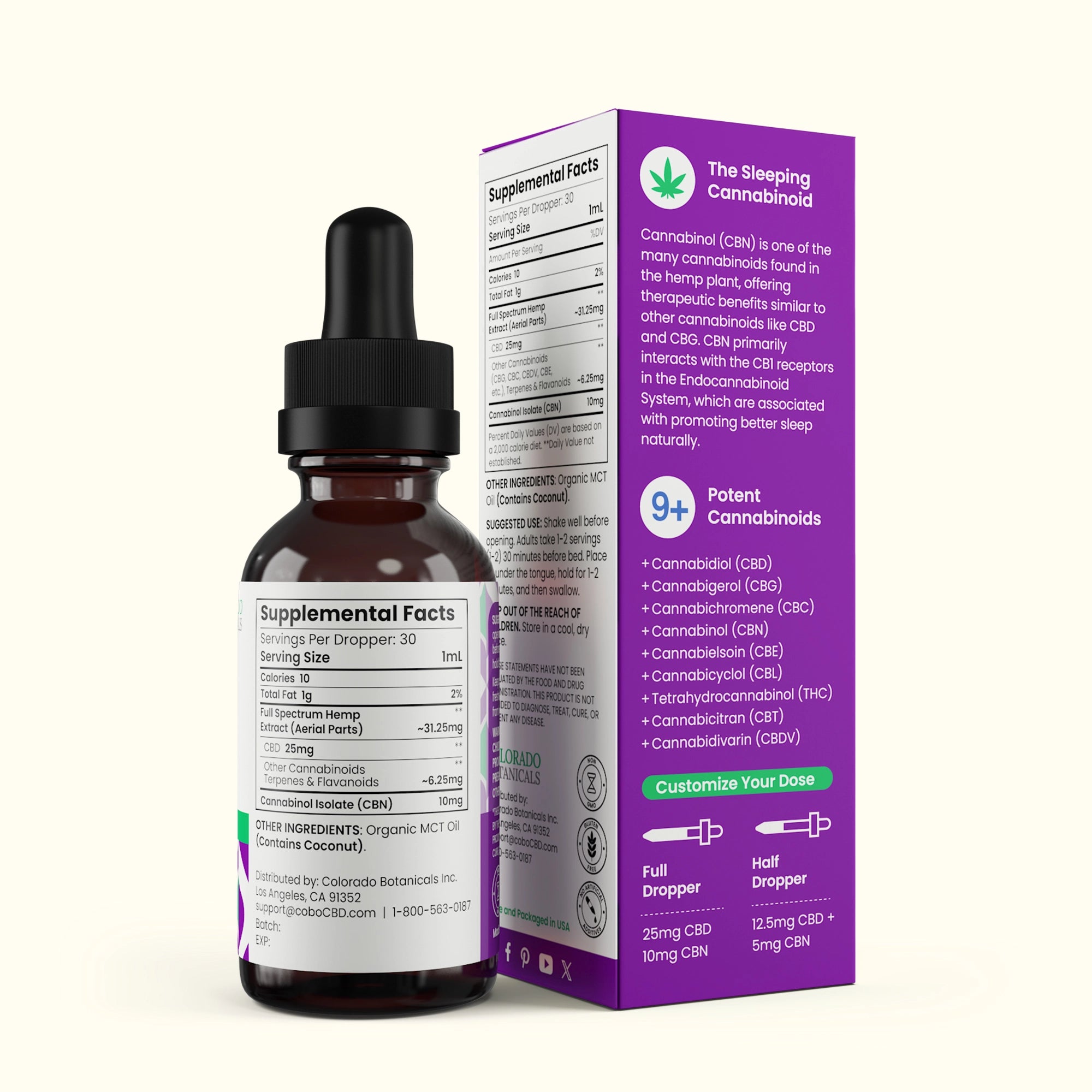 1,050mg CBD + CBN For Sleep - Colorado Botanicals