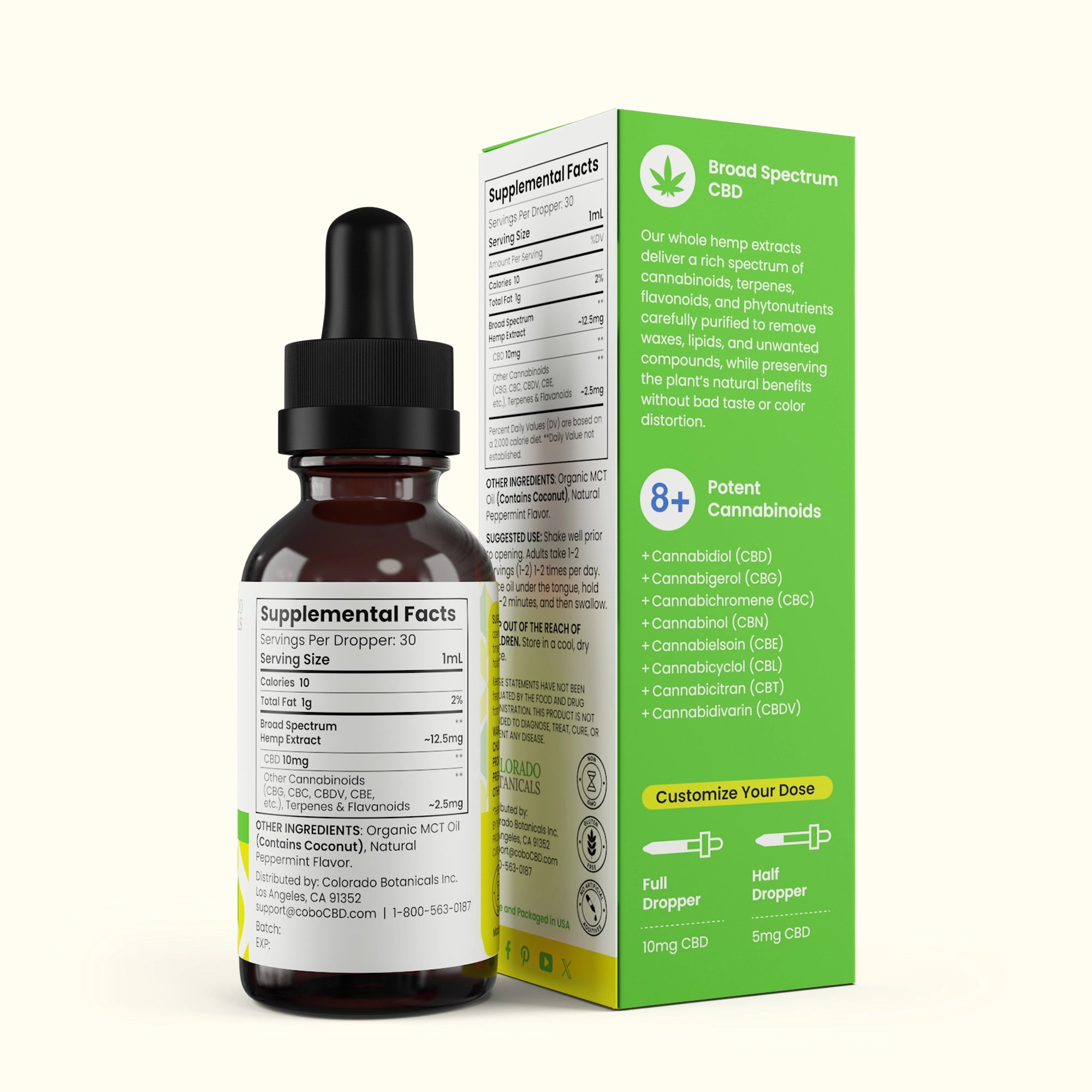 300mg Broad Spectrum CBD Oil - Colorado Botanicals