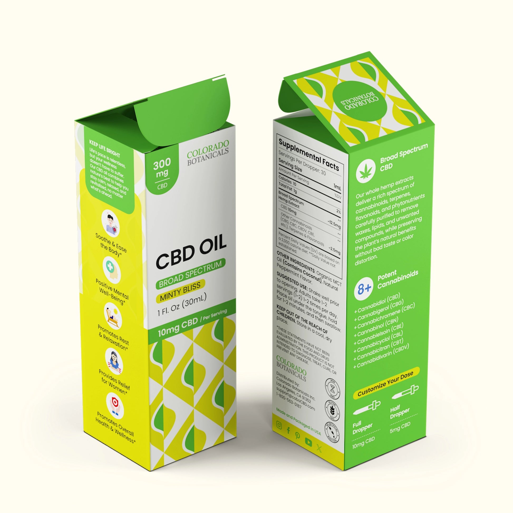 300mg Broad Spectrum CBD Oil - Colorado Botanicals