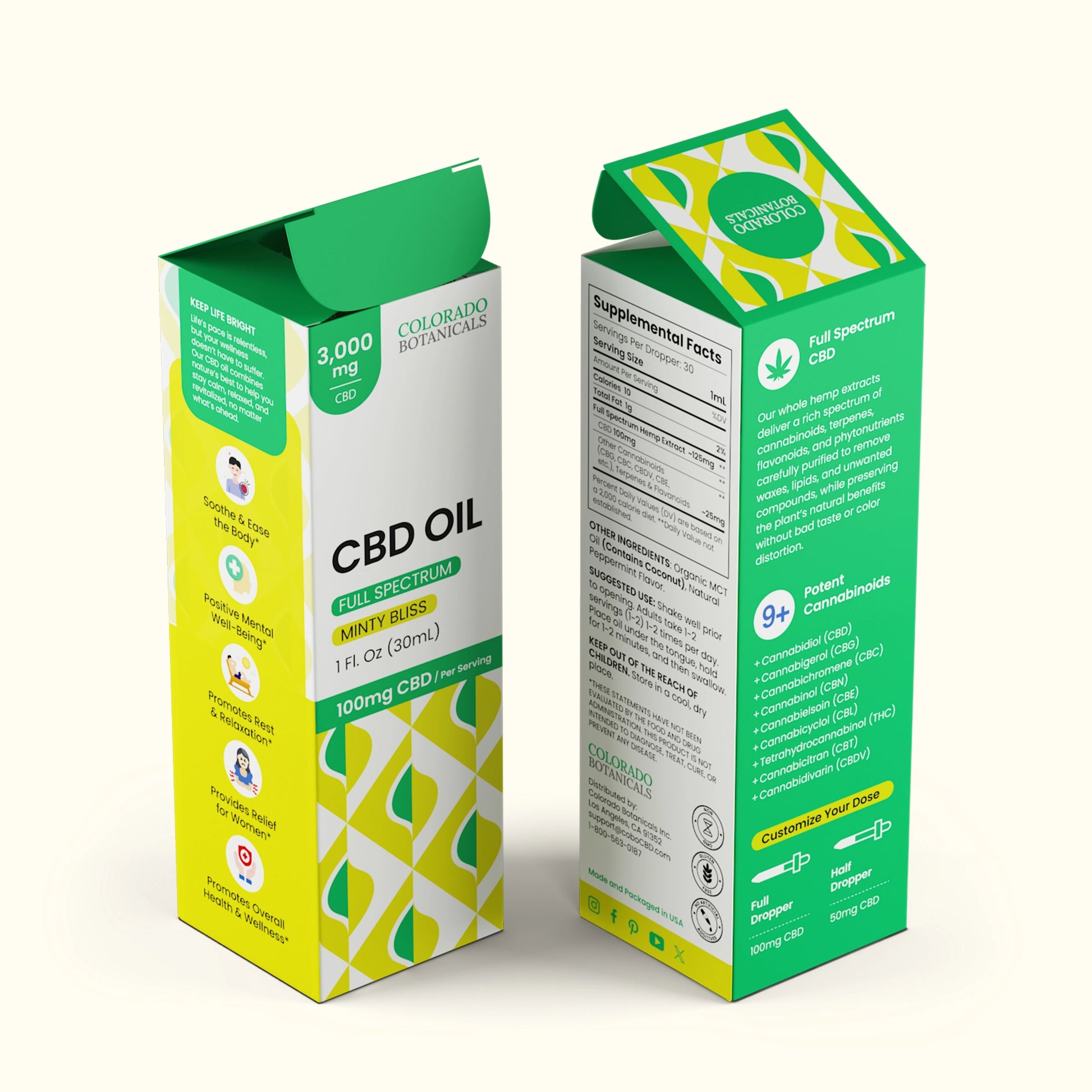 3,000mg Full Spectrum CBD Oil - Colorado Botanicals
