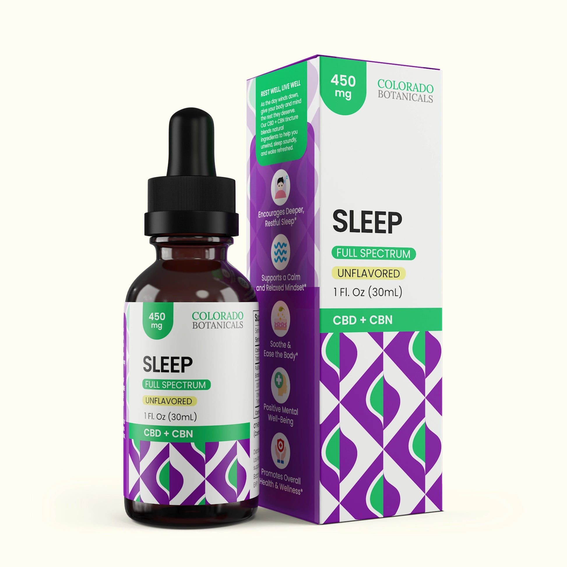 450mg CBD + CBN For Sleep - Colorado Botanicals