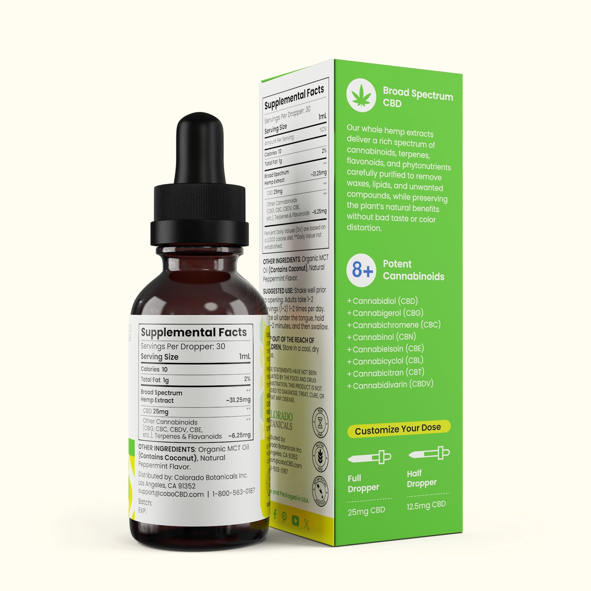 750mg Broad Spectrum CBD Oil - Colorado Botanicals