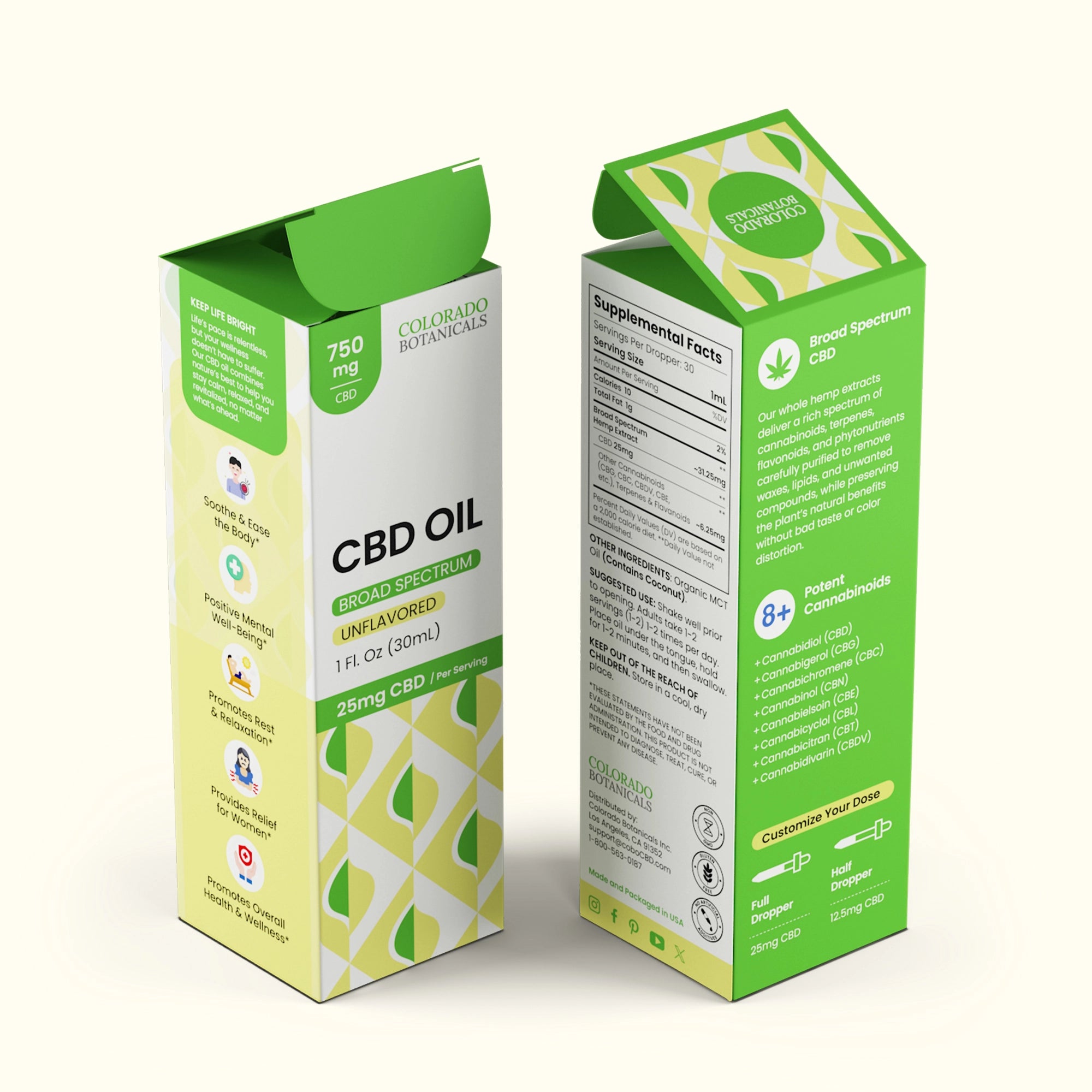 750mg Broad Spectrum CBD Oil - Colorado Botanicals