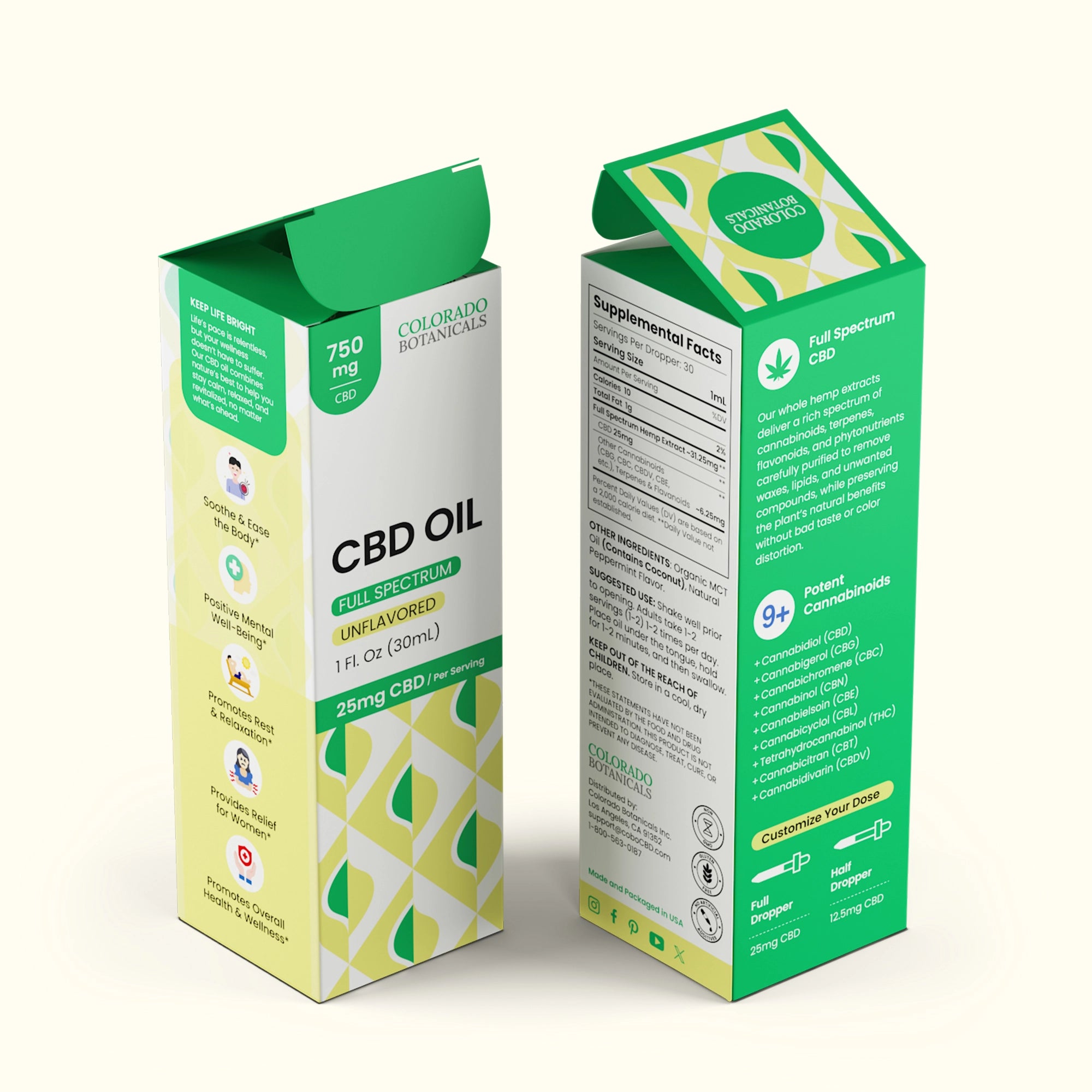 750mg Full Spectrum CBD Oil - Colorado Botanicals