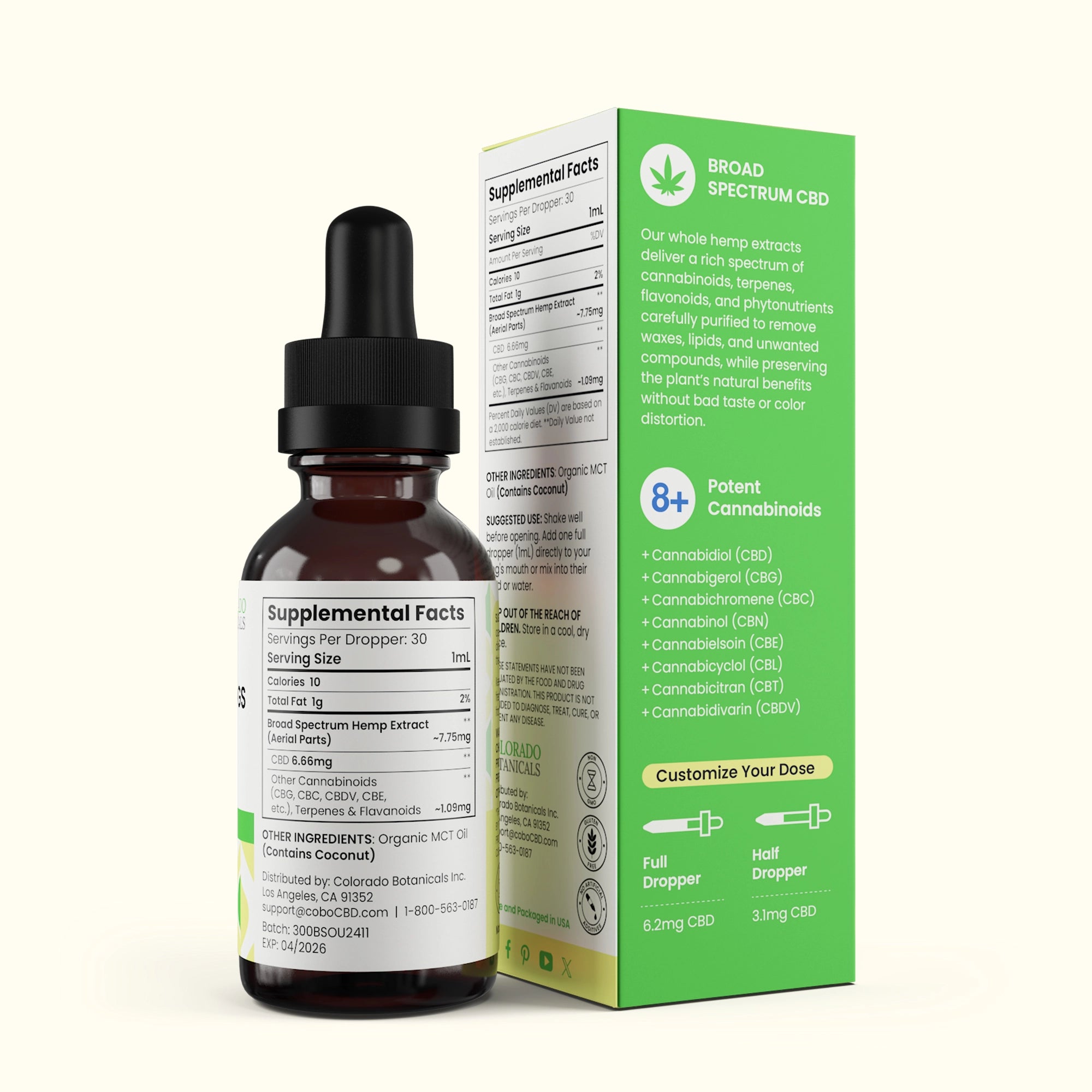 Broad Spectrum CBD Oil for Dogs & Cats - Colorado Botanicals
