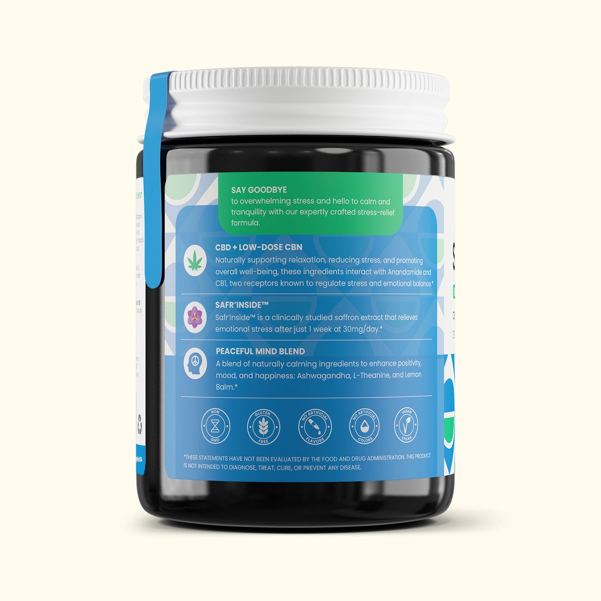 Colorado Botanicals CBD Gummies for Anxiety Stress-Free Side 