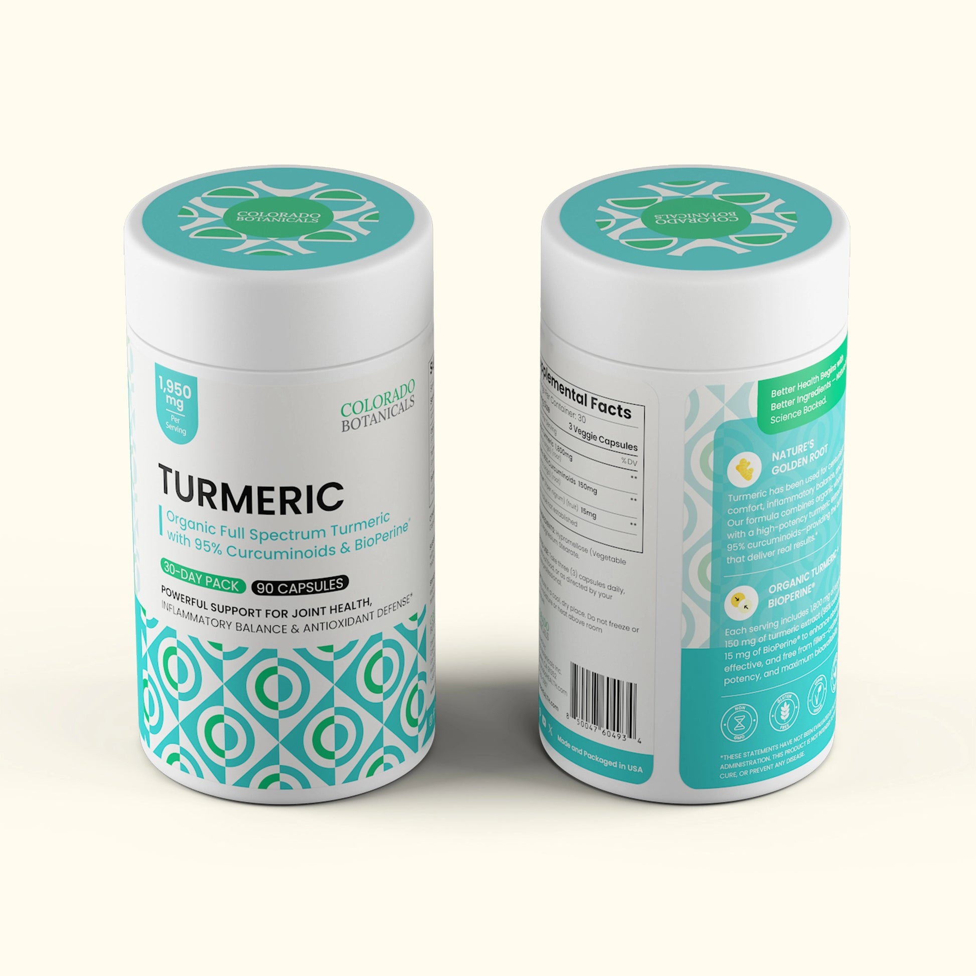 Organic Turmeric Capsules - Colorado Botanicals