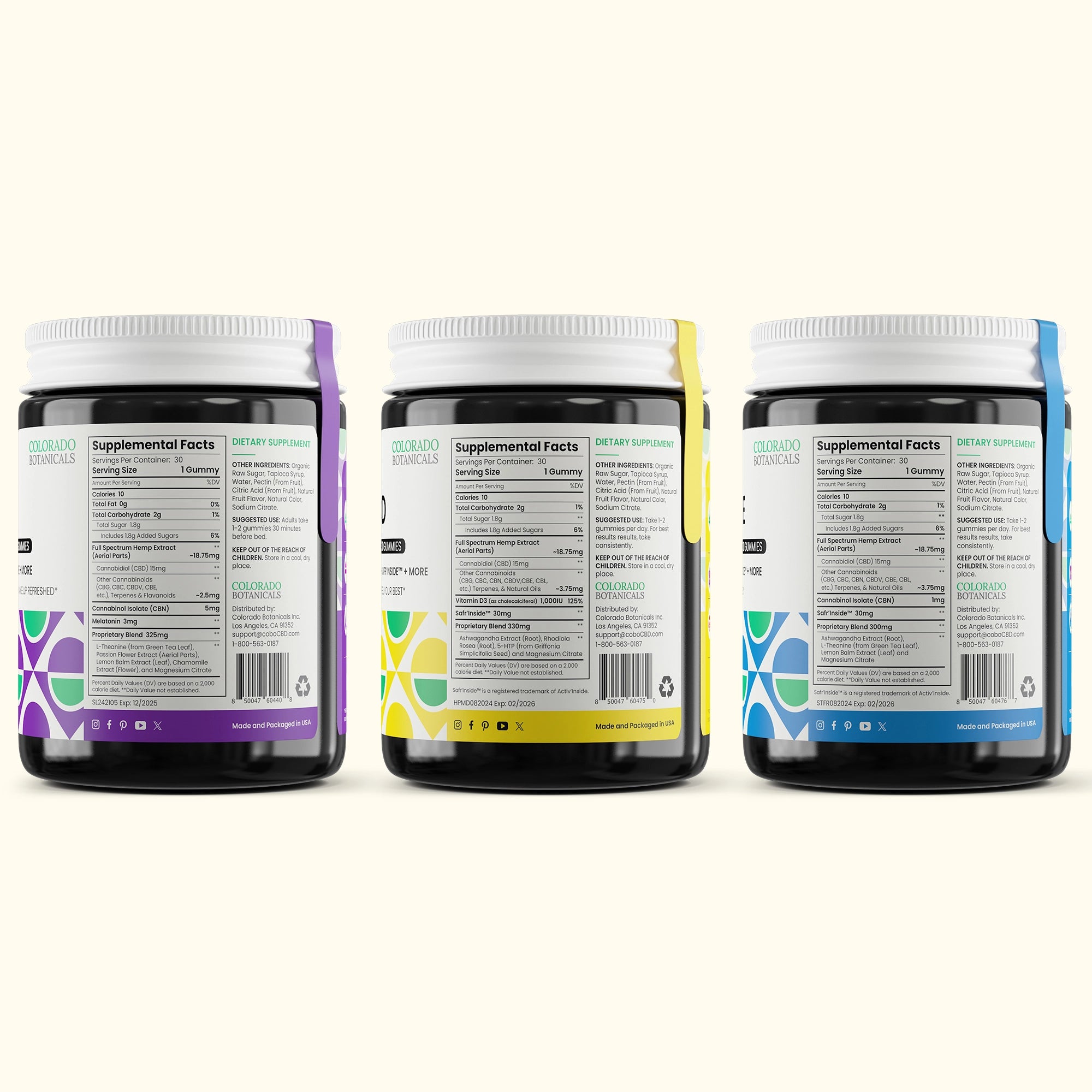 The Reset Bundle - Mood, Stress, & Sleep Gummies - Colorado Botanicals