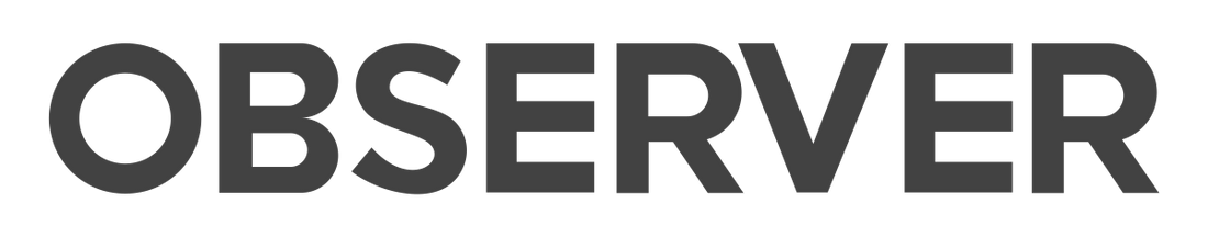 Black Observer logo with transparent background